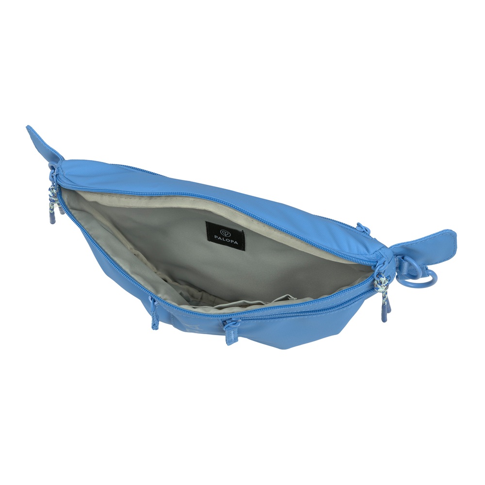 Umhängetasche, Gürteltasche, Nylon, Reißverschluss, Blau
