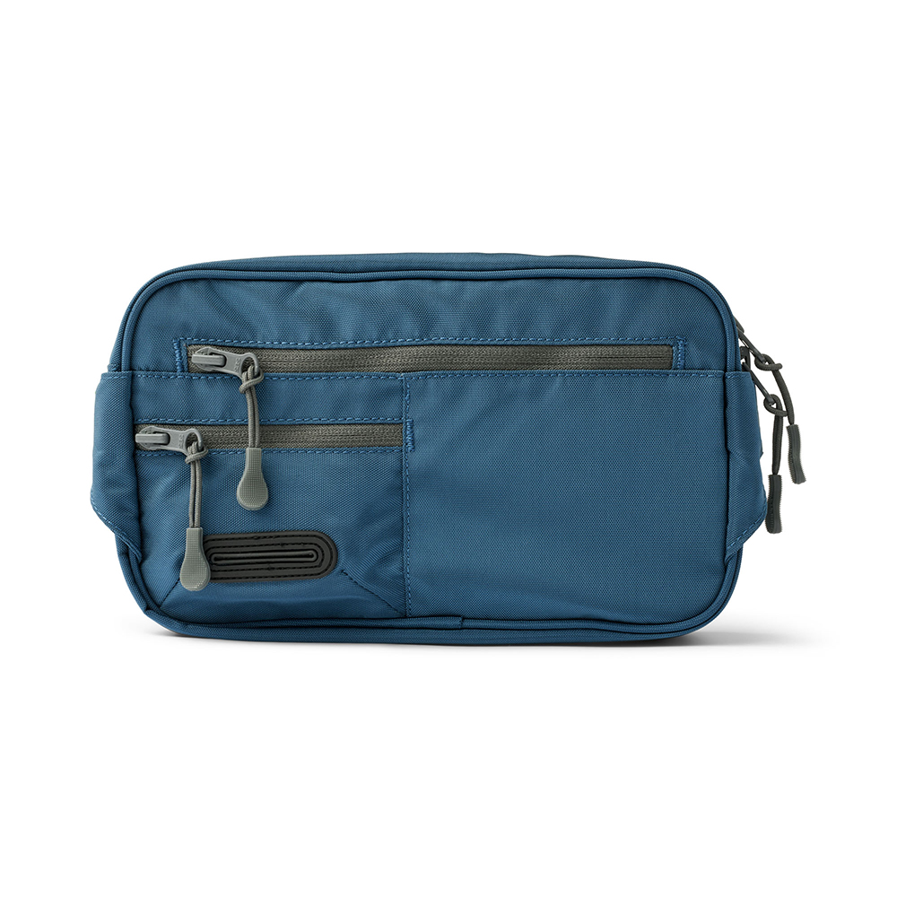 Reise-Etui, Phone-Etui, Reißverschlussfächer, Blaues Gewebe, Mehrere Fächer