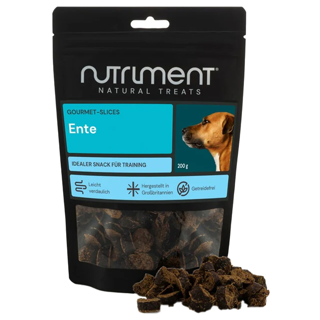 Hunde-Snack, Trockenfutter, Ente, Snack für Training, 200 g