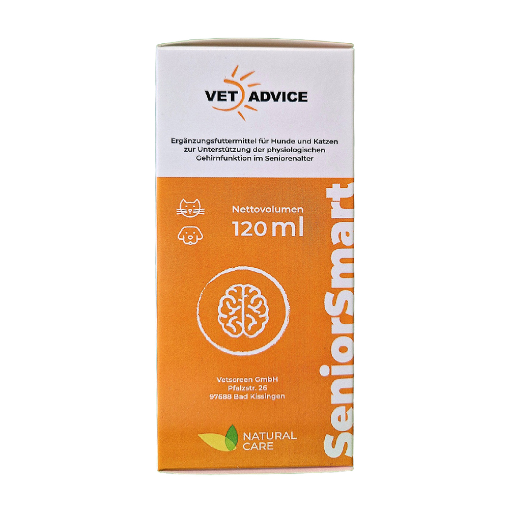 Vetscreen SeniorSmart 120ml für ältere Hunde und Katzen