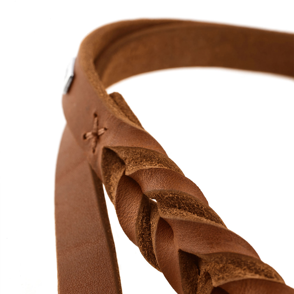 geflochten, leder, band, braun, riemen