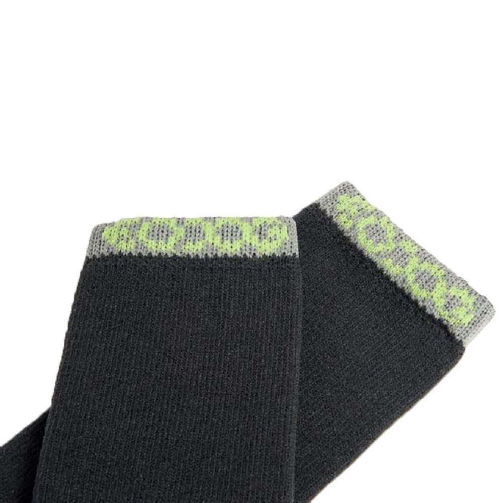 Socken, Knöchelband, Schwarz, Neon-Grün, Mesh-Verarbeitung