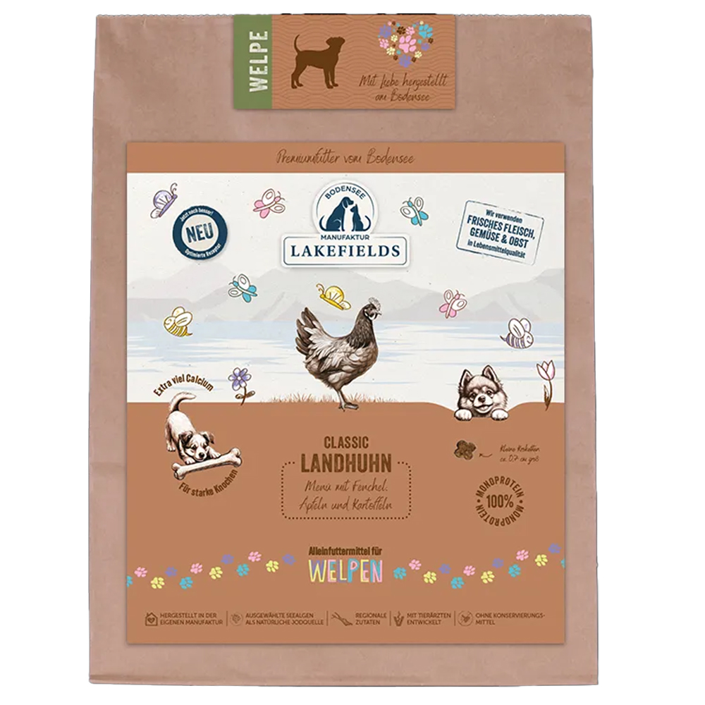 Hundefutter, Tiernahrung, Landhuhn, Classic, Lakfields
