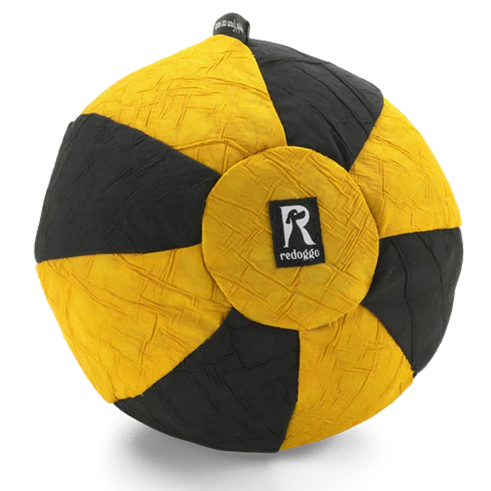 Ball, Fußball, Gelb Schwarz, Steppungsmuster, runder Ball