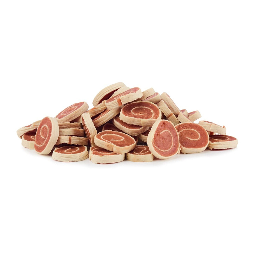 Speckwürfel, Rindfleisch, rollen, geschnitten, Snack