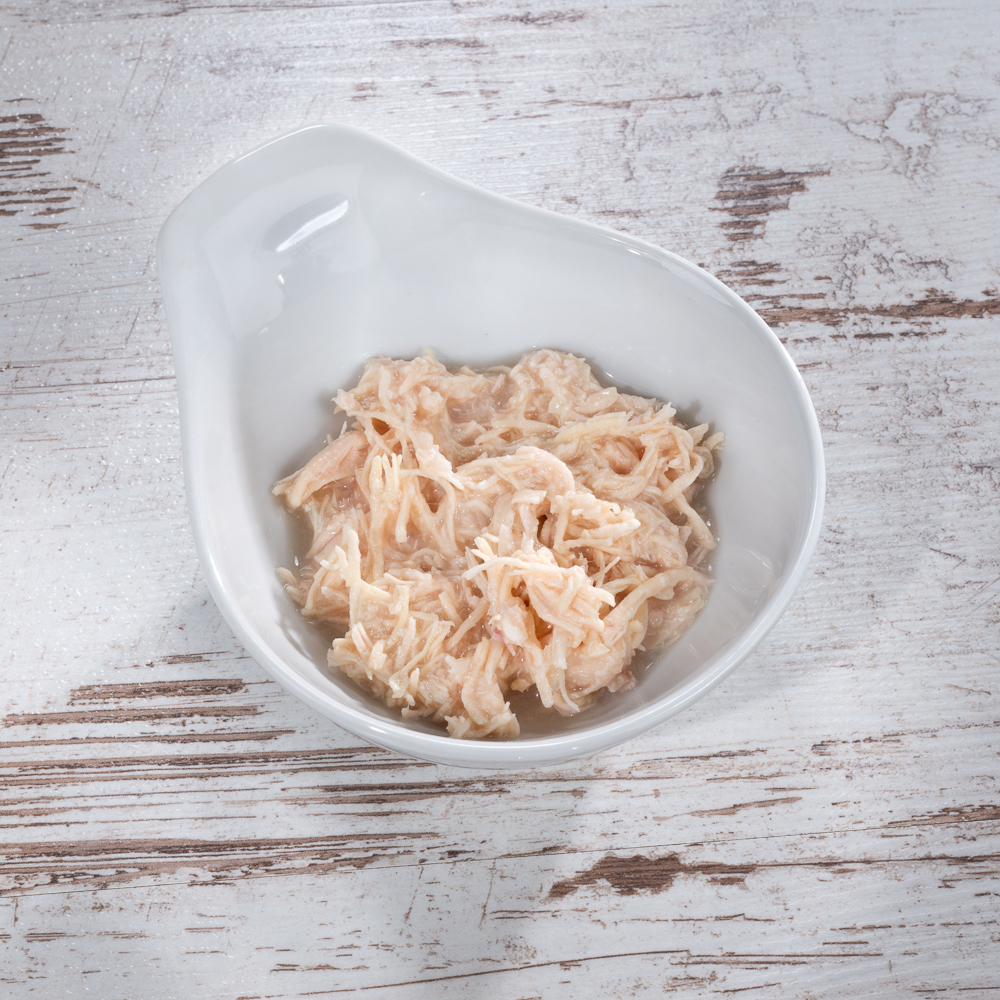 Fisch, Hähnchen, Zerkleinert, Shredded, Fleischstückchen