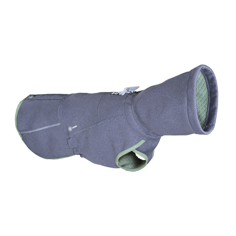dog hoodie, pet sweater, Hundejacke, blau-grau, Mesh-Innenfutter
