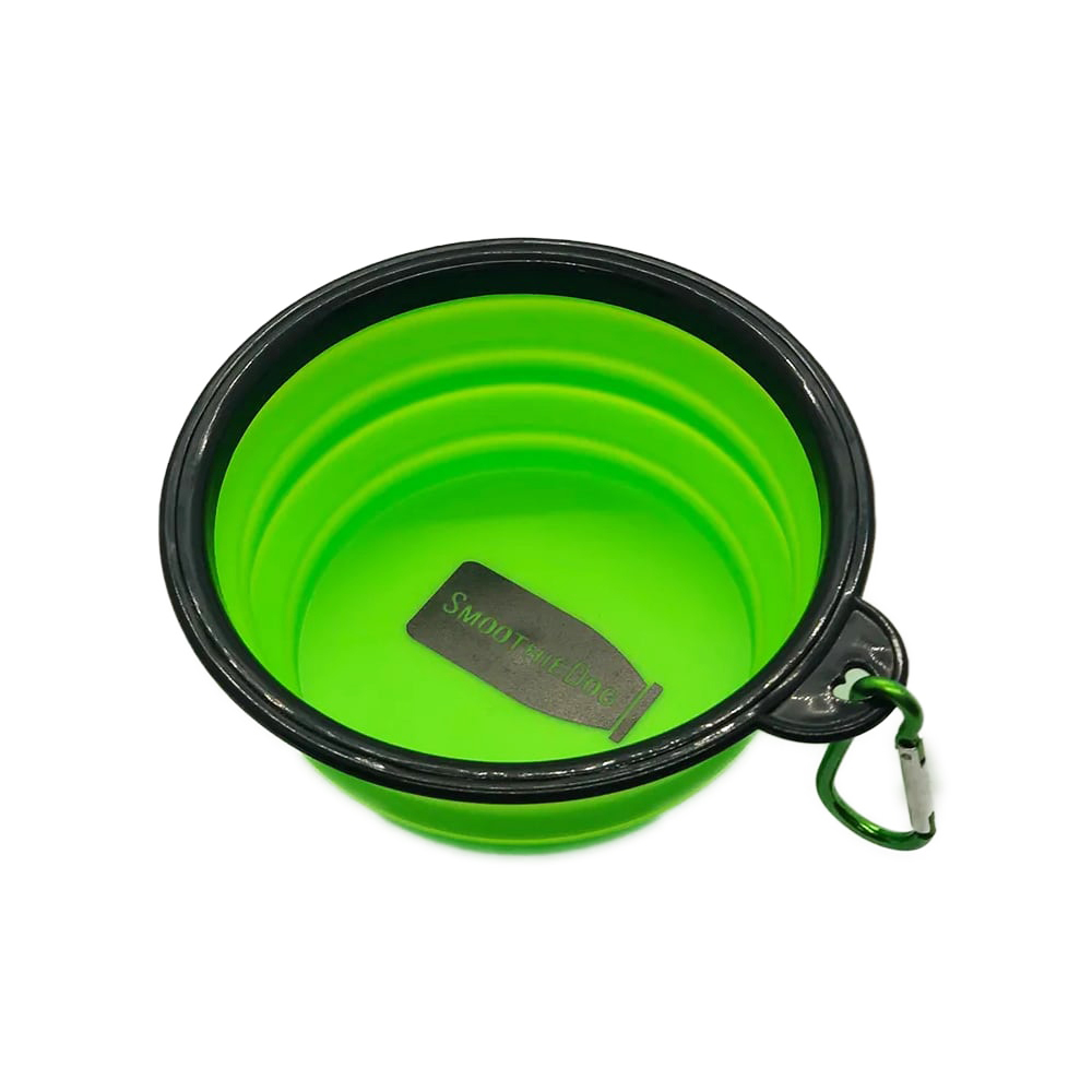 faltbarer-schüssel, zusammenfaltbare-schüssel, grüne-schüssel, wasserschüssel, Karabinerclip
