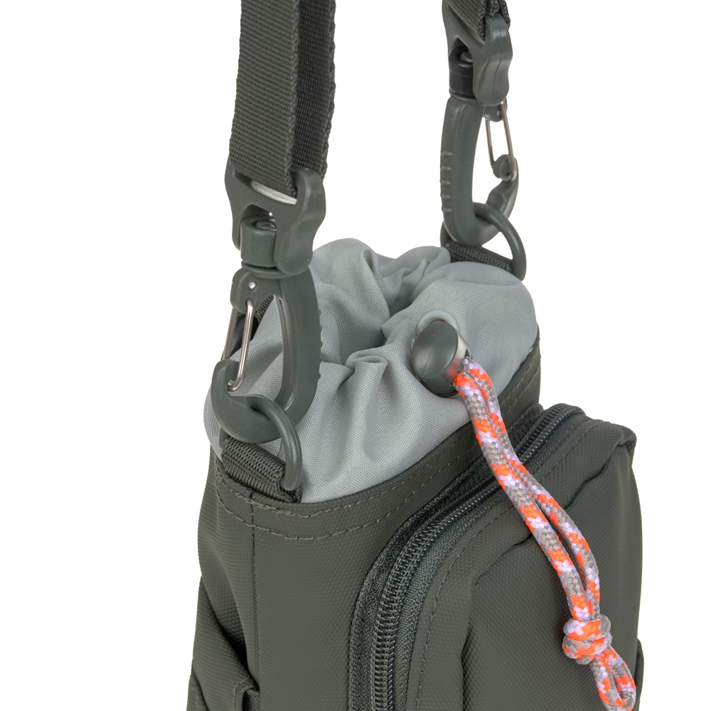 Umhängetasche, Bag with drawstring, Nylontasche, Kordelzug, Gurtverschluss