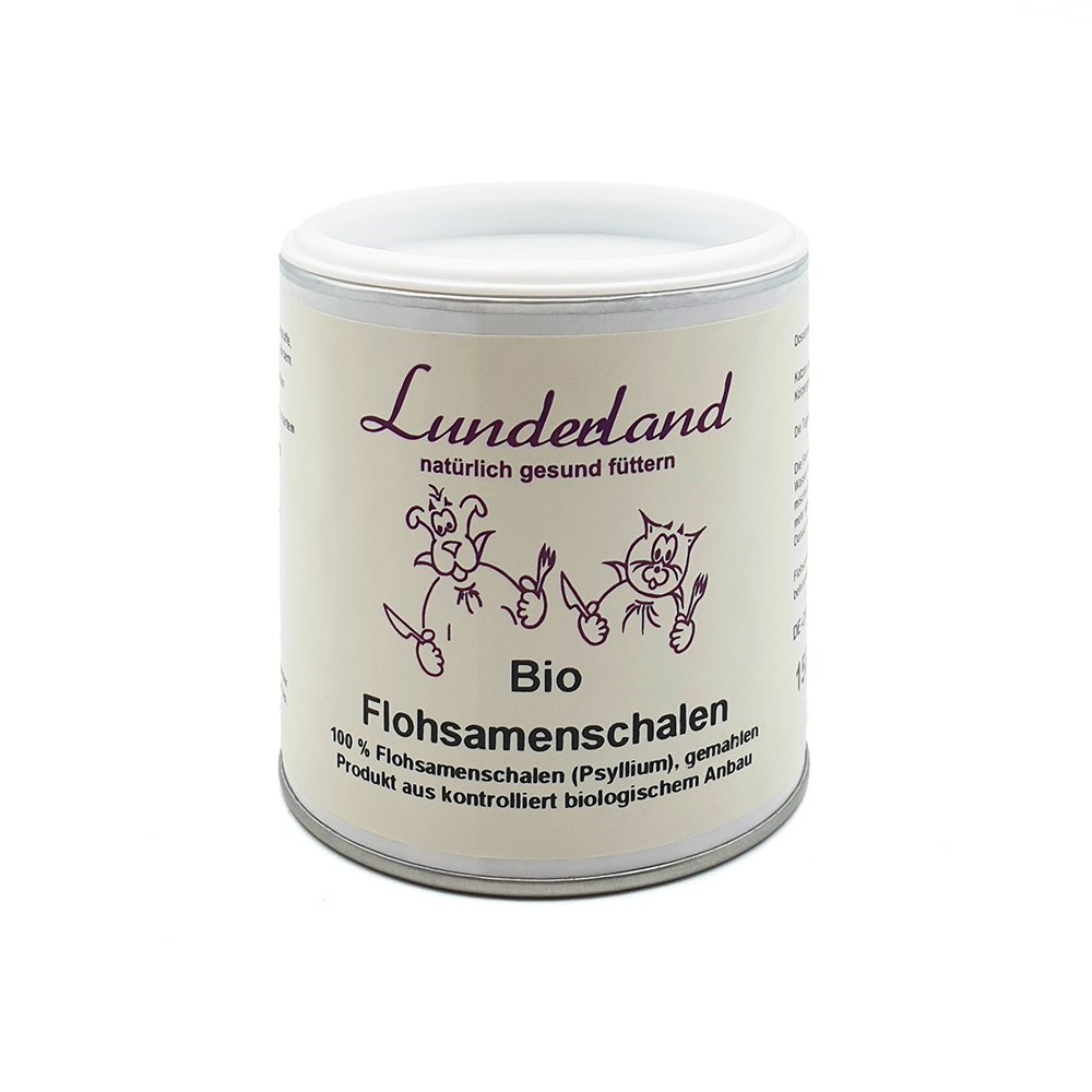 Bio, Flohamsenschalen, Doseninhalt, Pflanzenfutter, Naturprodukt