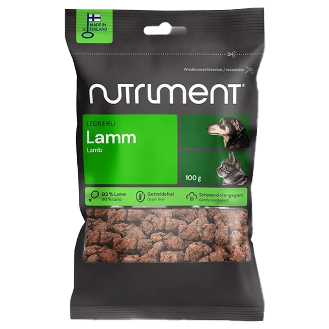 Lamm, Hunde-Knabber, Trockenfutter, Größe 100 g, Getreidefrei