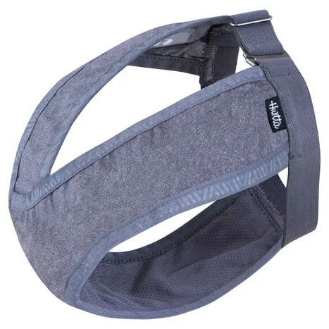 cat eye, headband, mesh lining, adjustable strap, blue-gray