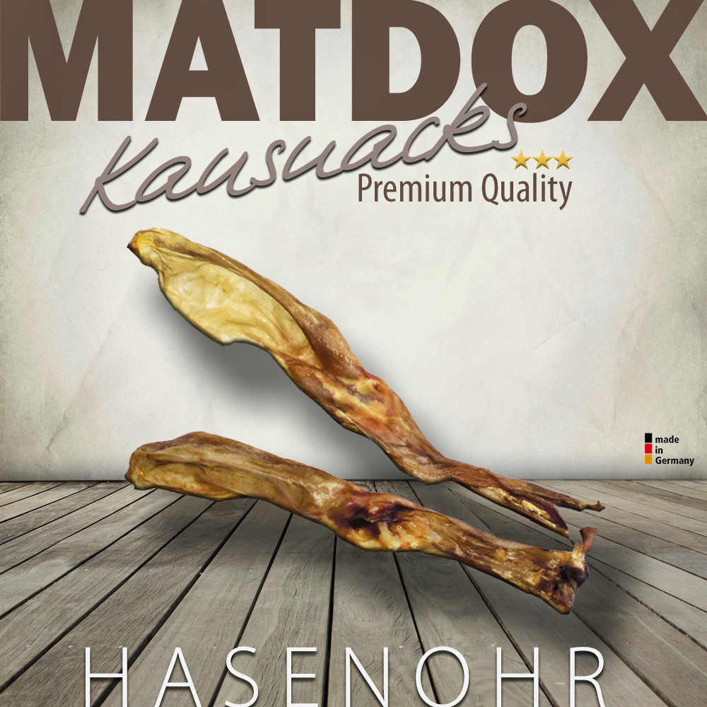 Matdox Kauartikel Premium Hasenohr - 10 Paar