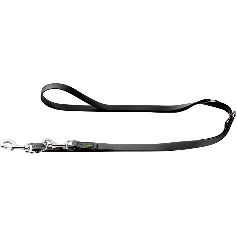 Schultergurt, Laufleine, Tierhalsband, Lederband, Schwarz