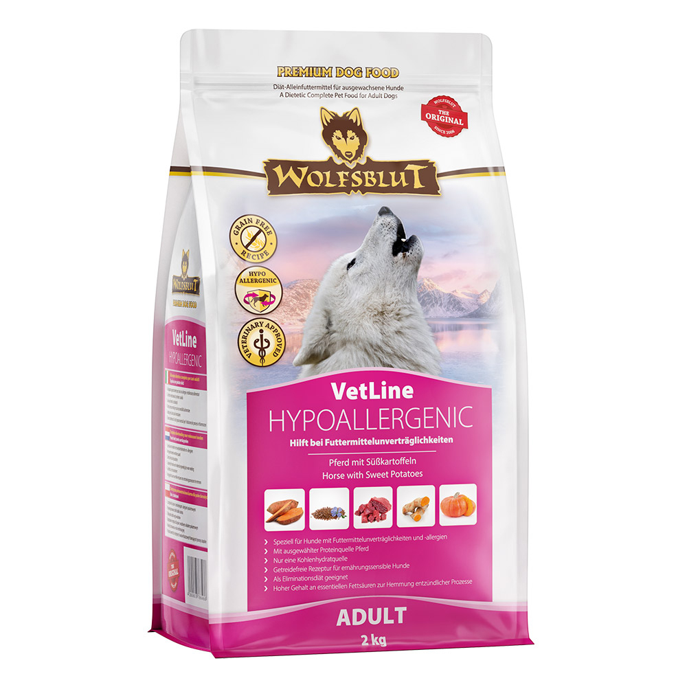 Hundfutter, Hypoallergenisch, 2 kg, Erwachsene, VetLine