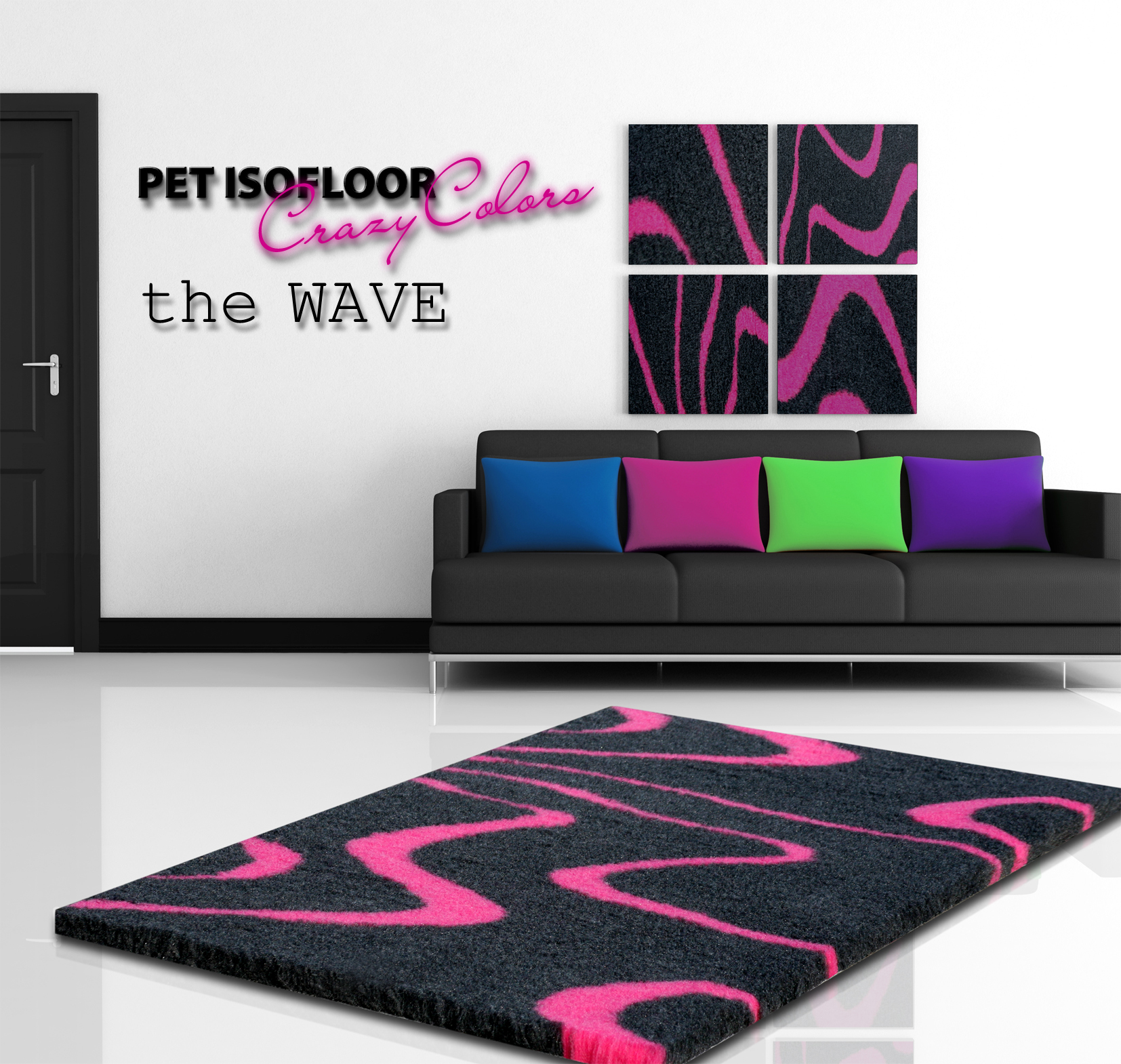 Pet Isofloor SX Wave in verschiedenen Designs und Grössen