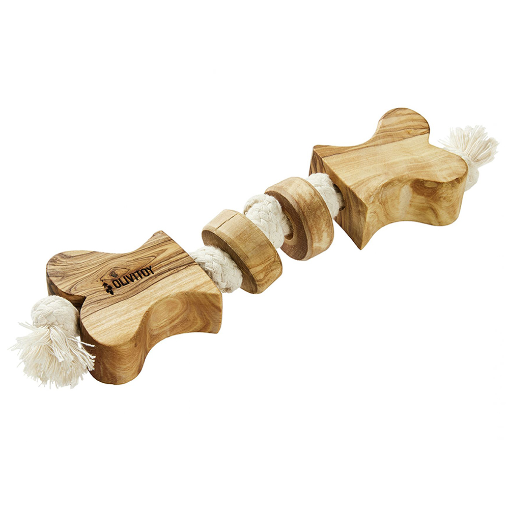 Kauspielzeug, Knochenspielzeug, Holz, Seilspielzeug, Hundeband/Brücke
