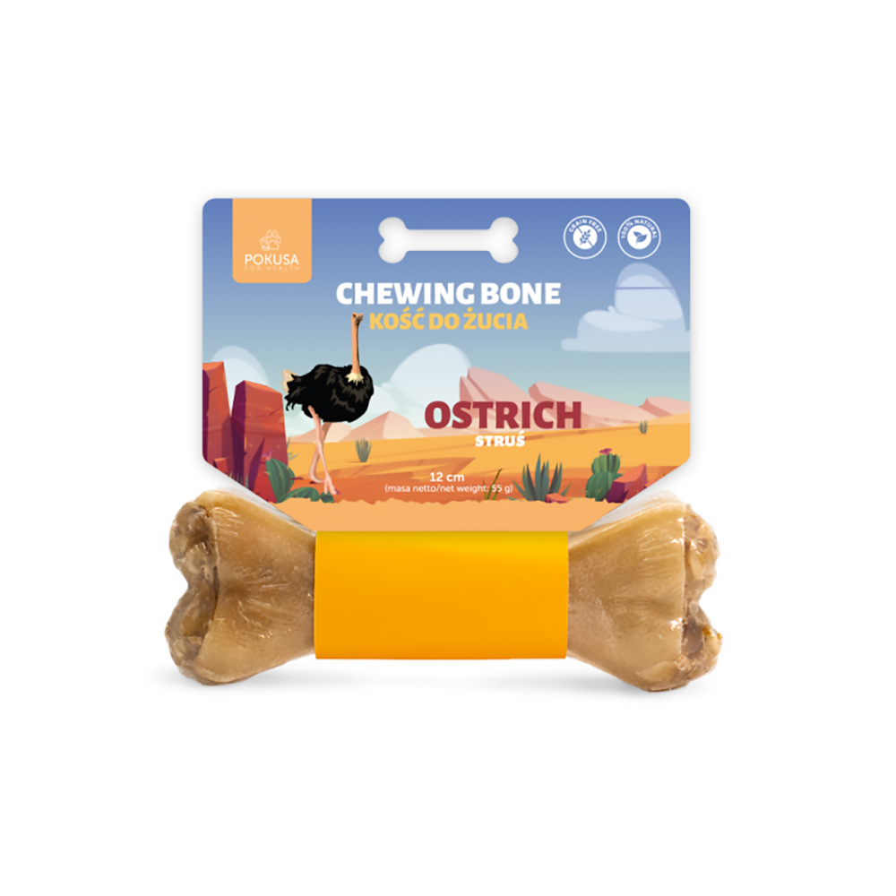 Kauspielzeug, Kauknochen, Ostrich, Kau-Knochen, Hundebeisspielzeug
