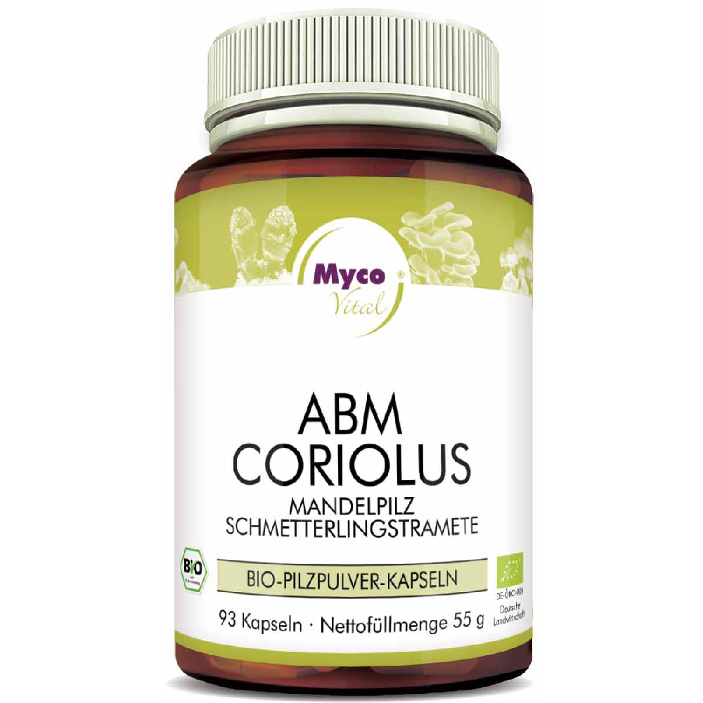 Myco Vital ABM Coriolus Bio Pilzpulver 93 Kapseln 55g