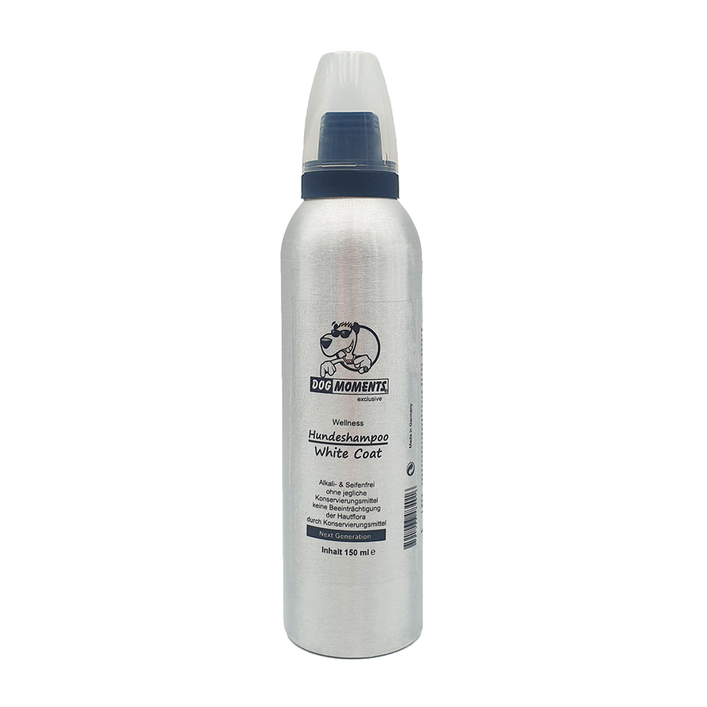 Hundeshampoo, White Coat, Wellness, Alkalien- & seifenfrei, Inhalt 150 ml