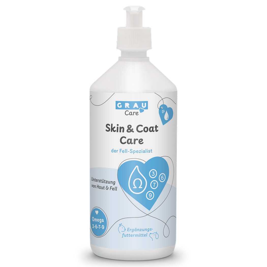 Hautpflege, Omega-3-6-9, Ergänzungsfuttermittel, Nahrungsergänzung, Herzform Flasche