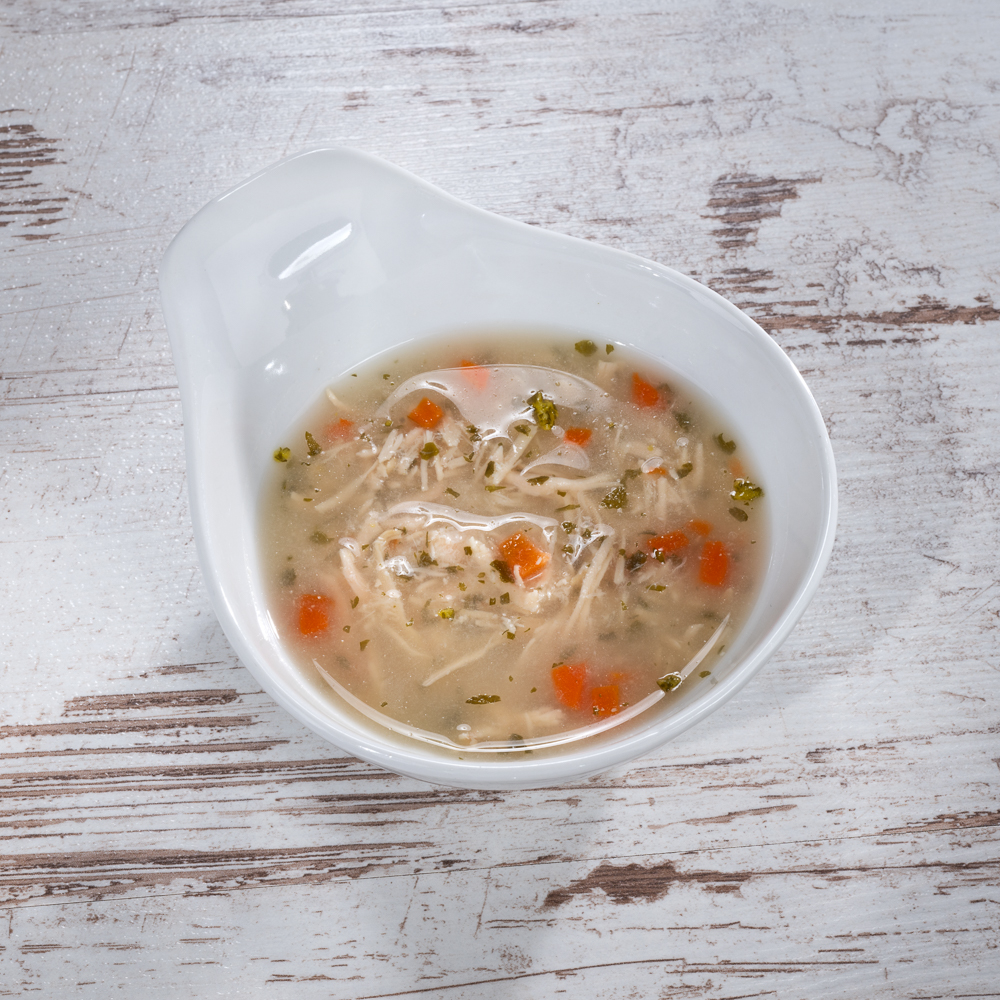 hühnersuppe, klare suppe, gemüse, gebundene brühe, nährstoffreich
