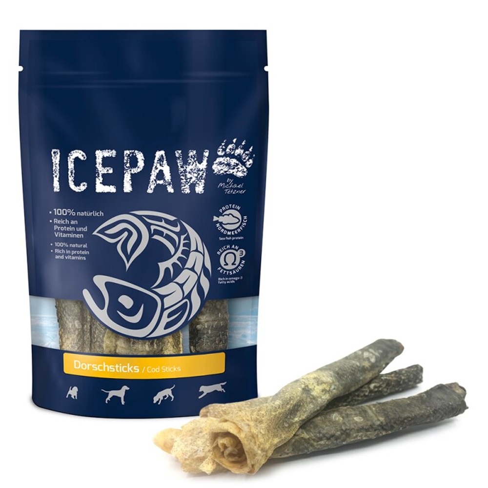 Hunde-Kausnacks, Dorschsticks, Blaststick, proteinreich, naturbelassen