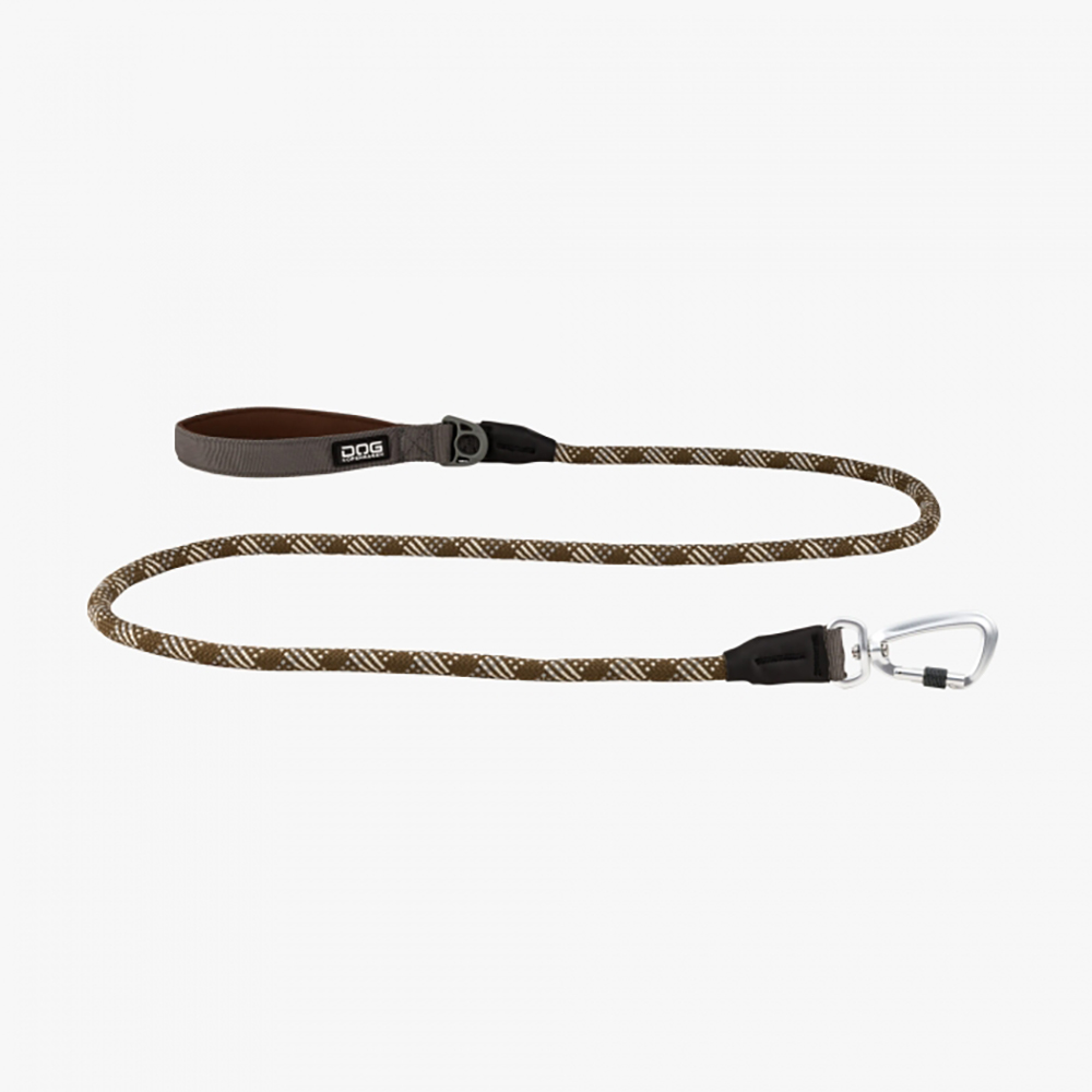 DOG Copenhagen Hundeleine V2 Urban Rope Leash Mocca S - kleiner Karabiner