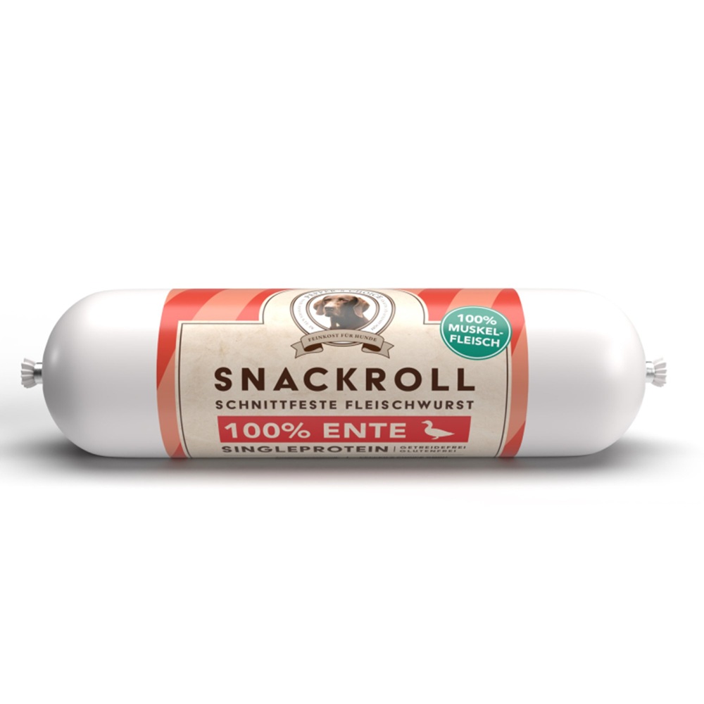 Wurst, Schnellrolle, 100% Fleisch, Singleprotein, Snackroll