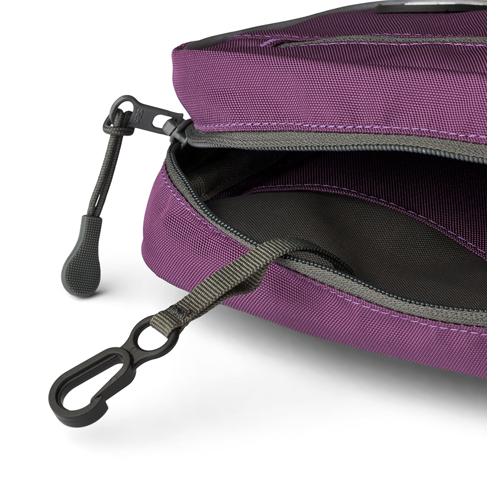 Tasche, Kompakt, Reißverschluss, Lila, Kordelzug