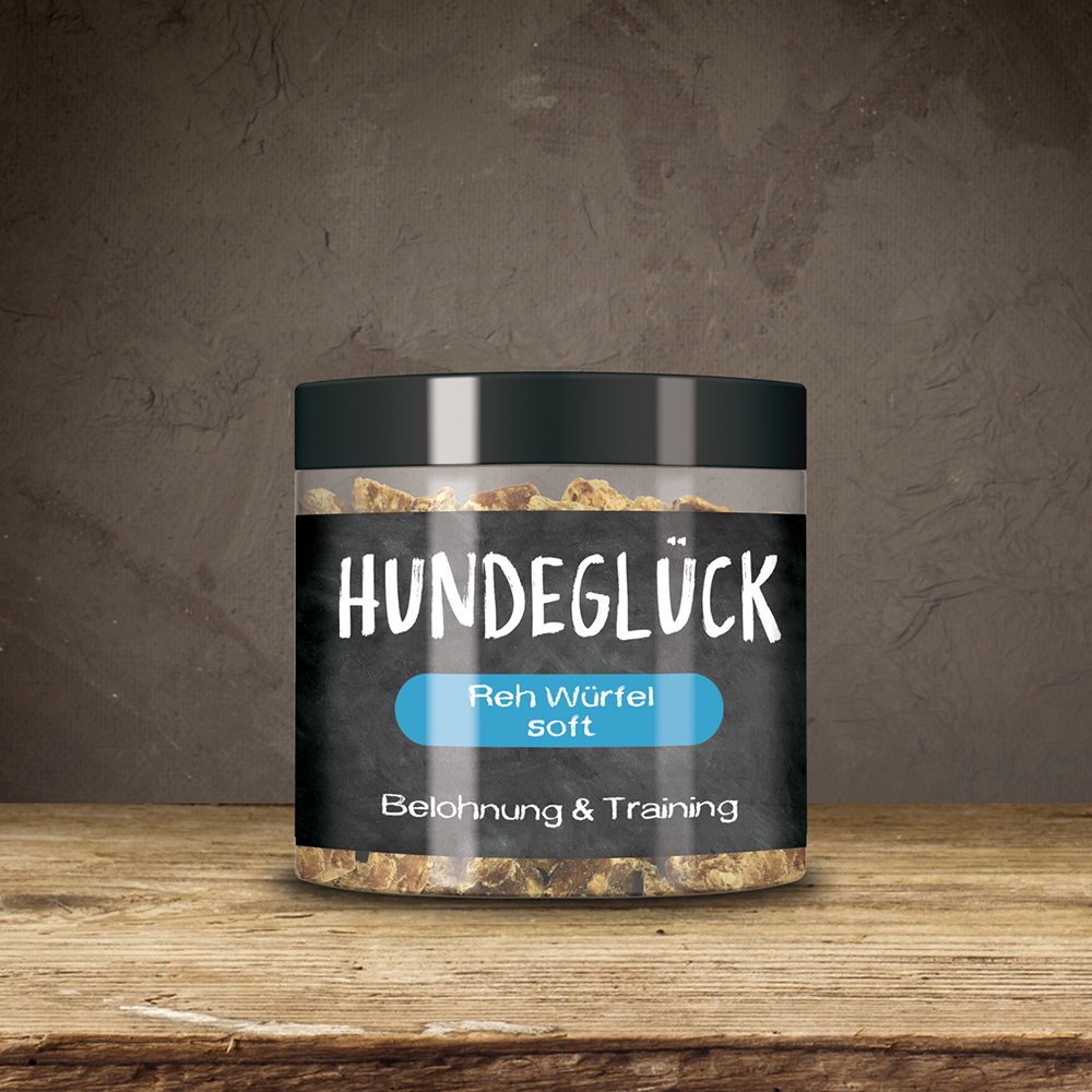Hundegluck, Reh Würfel, soft, Belohnung, Training