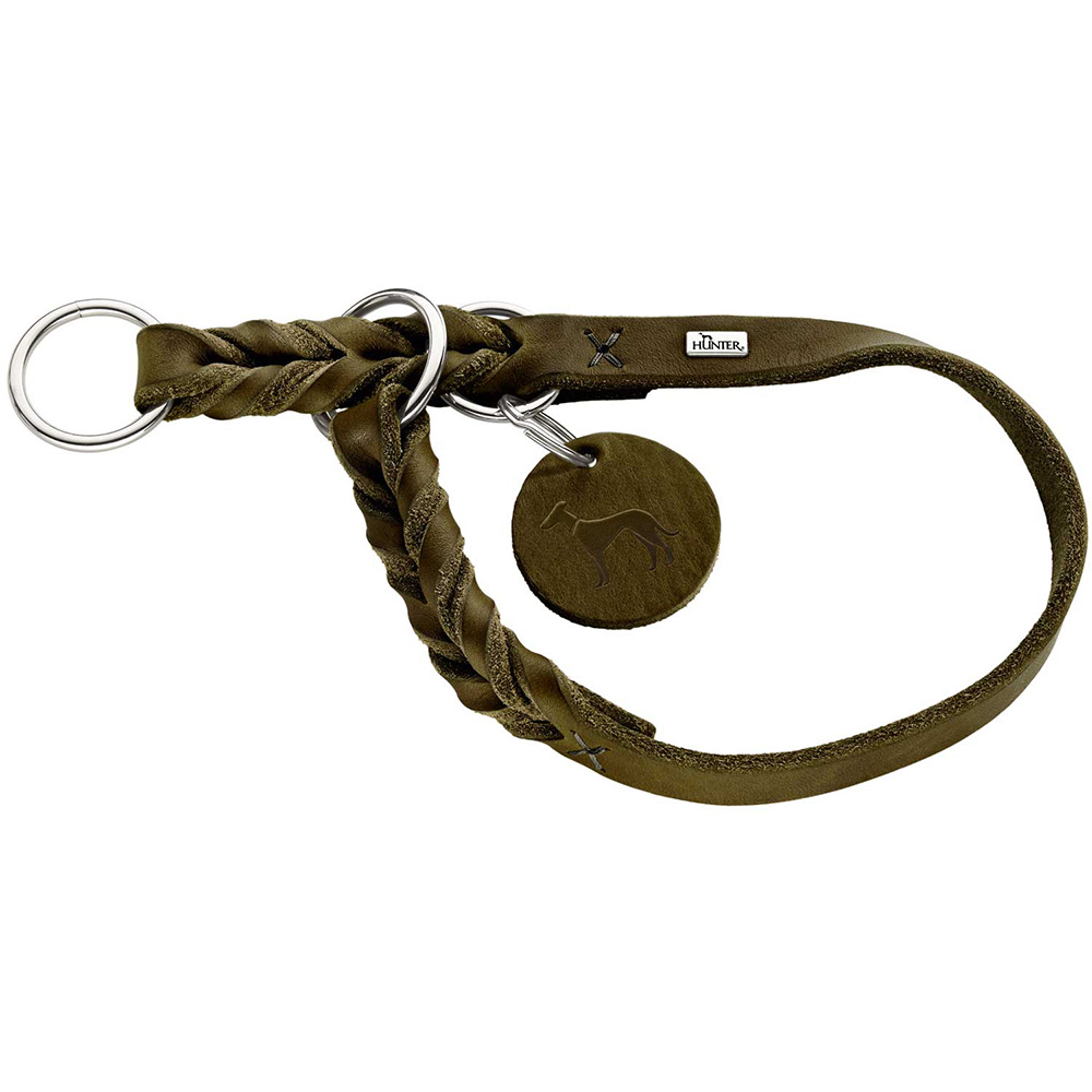 lederarmband, Schlaufenschnalle, Medaillon, Ring, Hundemotiv