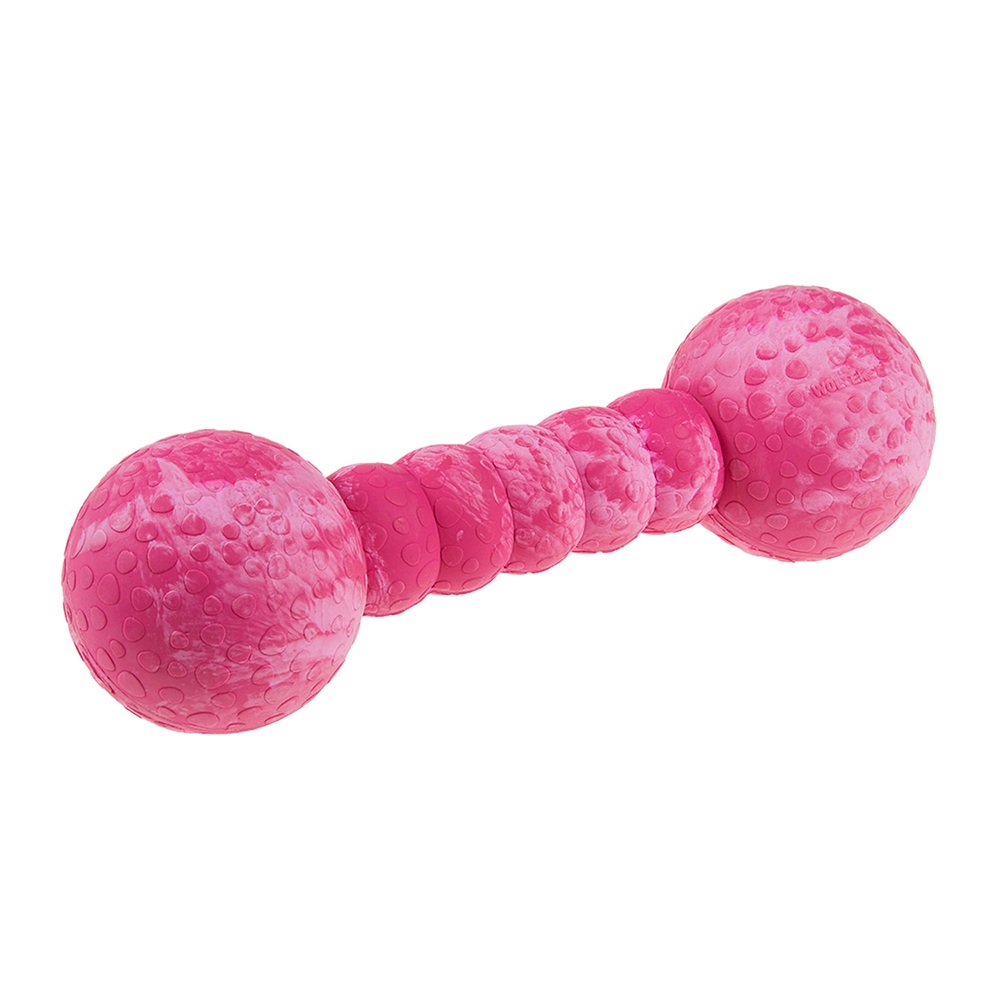 Fitness, Dumbbell, Pink, Gummi, Strukturiert