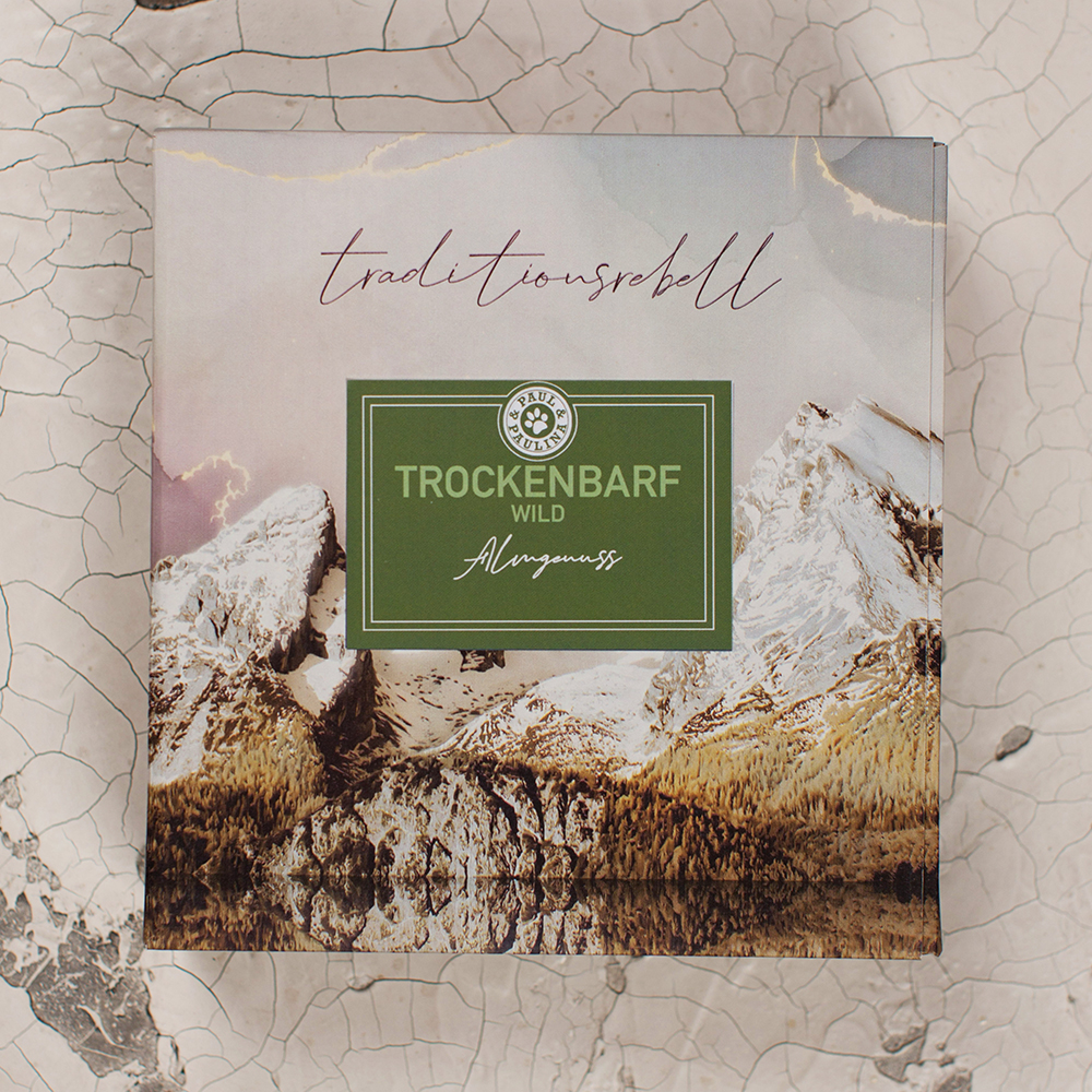 trockenbarf, wild, alpinen, card, verpackung