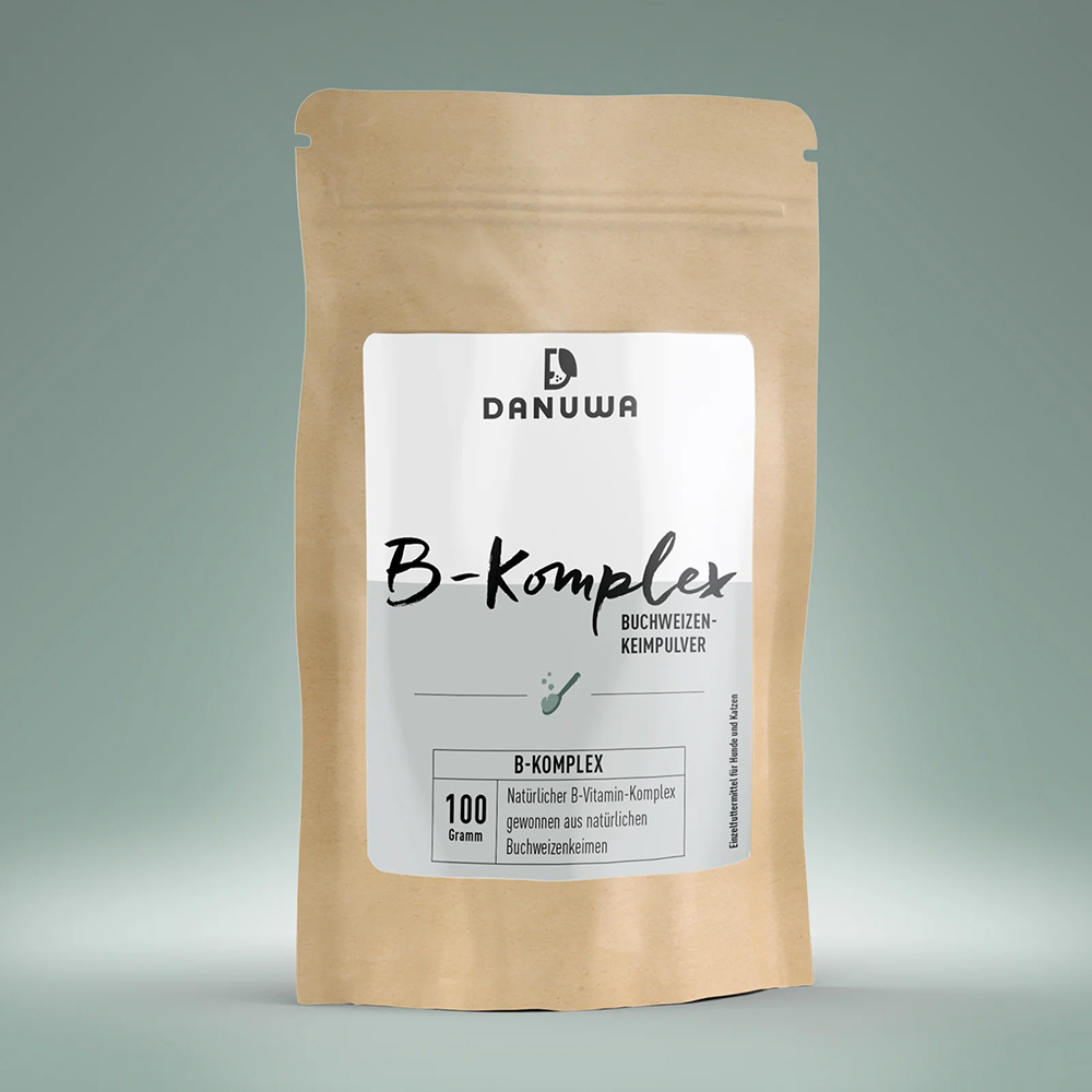 B-Komplex, B-Vitamin, Pulver, Buchweizenkim, Naturprodukt