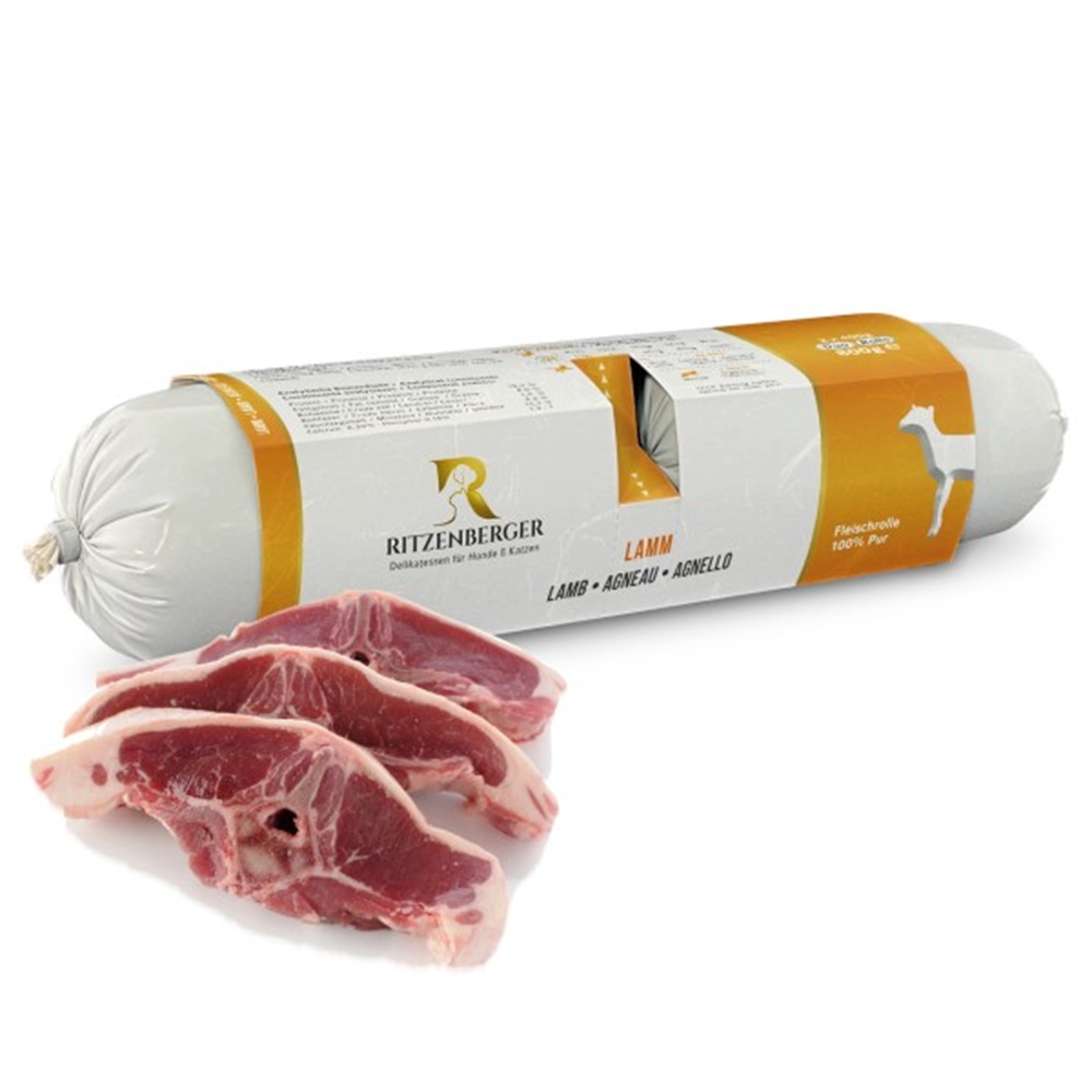 Lammkoteletts, Schinken, Wurstrolle, Fleischware, Rind?