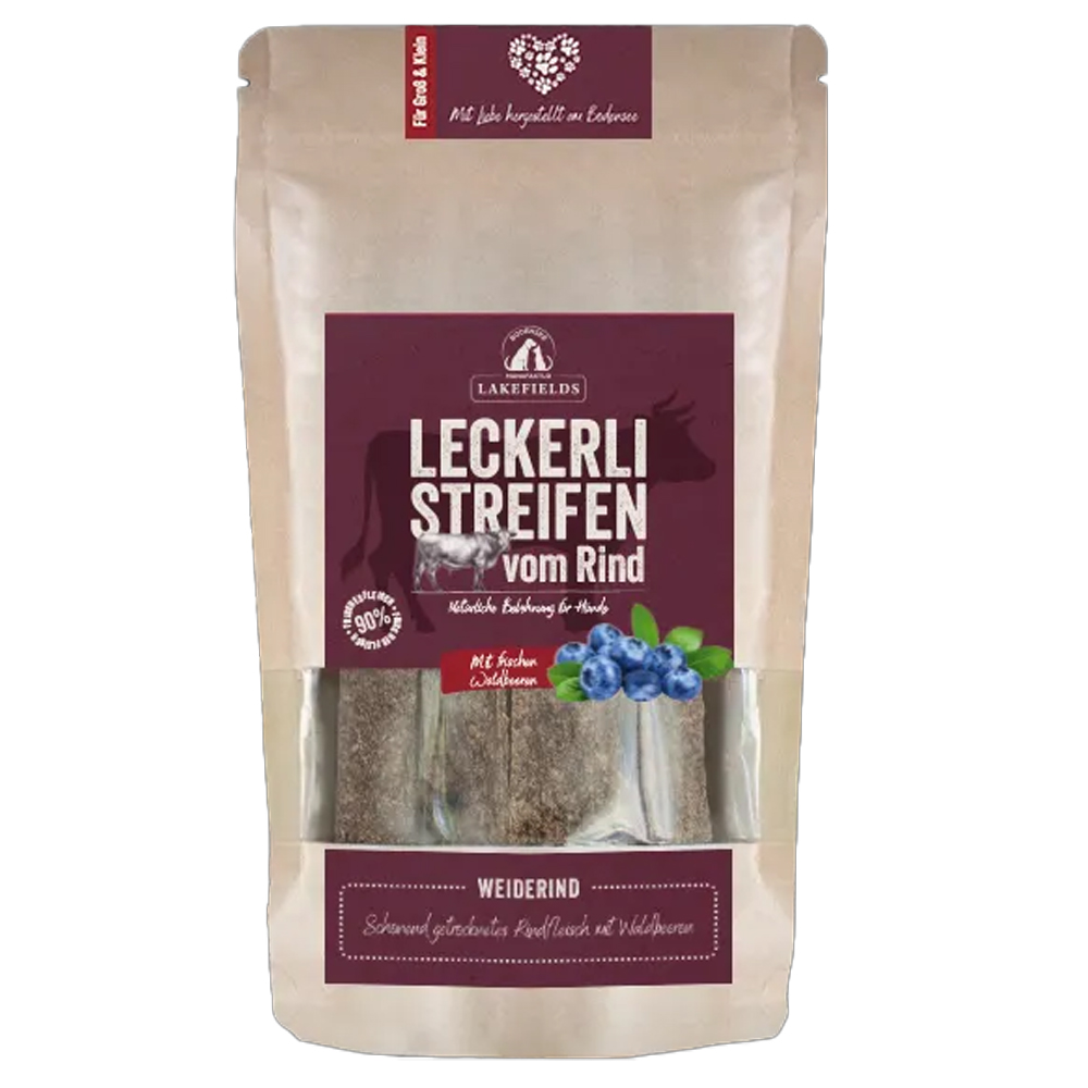 Lakefields Trockenfleischstreifen Rind 150g