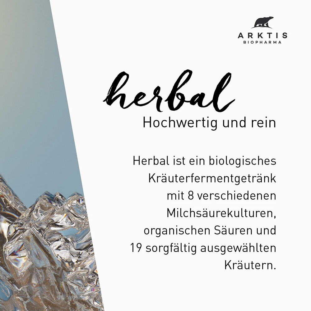 Arktis Herbal Pure mit 8 Milchsäurebakterien und 19 Kräutern 500ml - Human