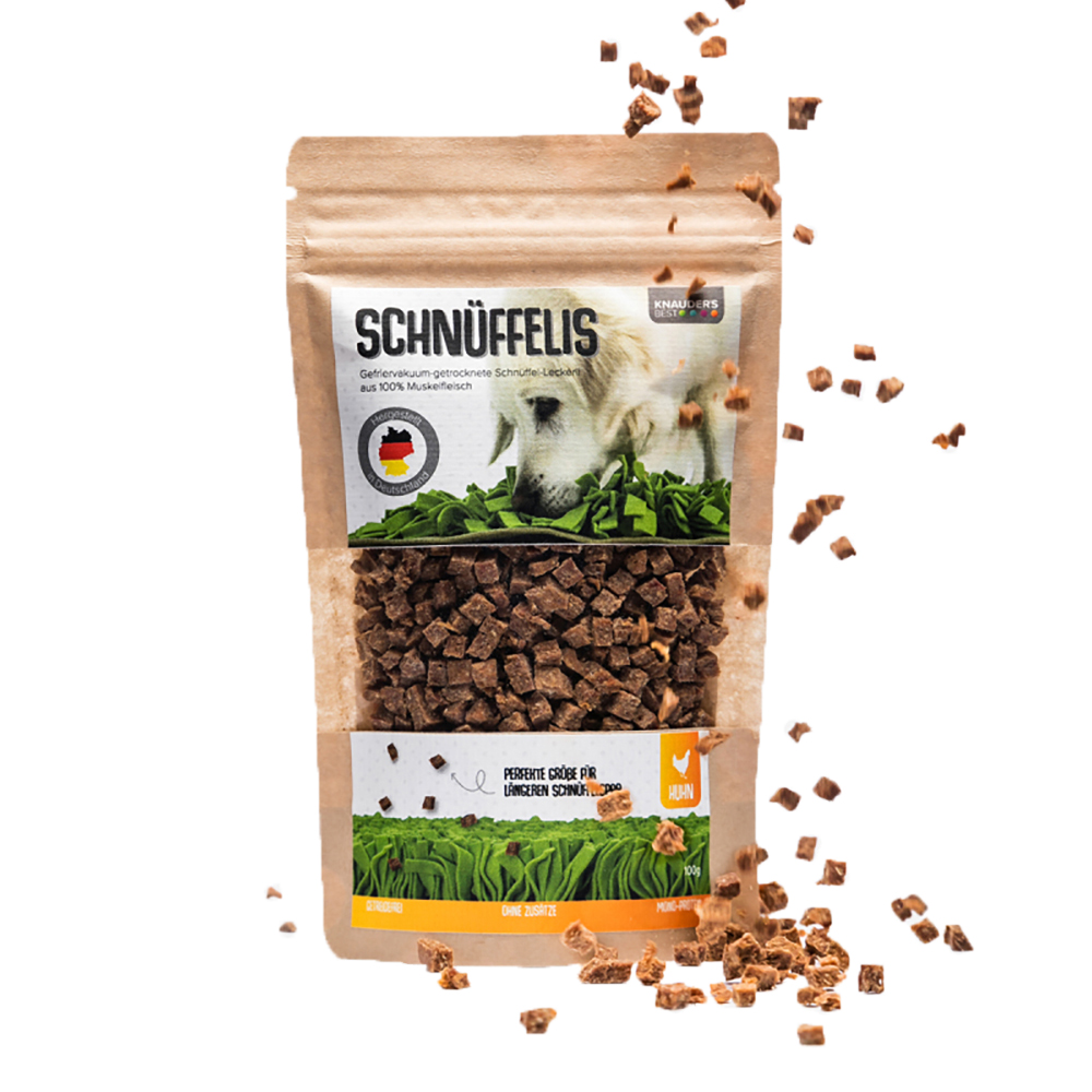 KNAUDERS BEST Schnüffelis Huhn - Schlauer Snack 100g