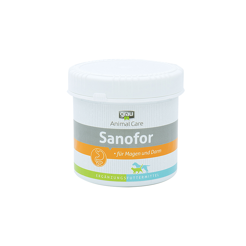 Sanofor, Tierpflege, Ergänzungsfuttermittel, Für Magen und Darm, Grau Sanofor