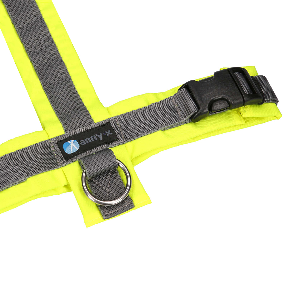 reflexband, Sicherheitsgurt, Hochsichtbar, Metall-D-Ring, Kunststoffschnalle