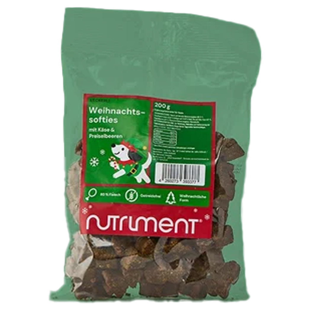 Hundesnack, Weihnachtssofties, Käse und Preiselbeeren, Leckerli, 200 g
