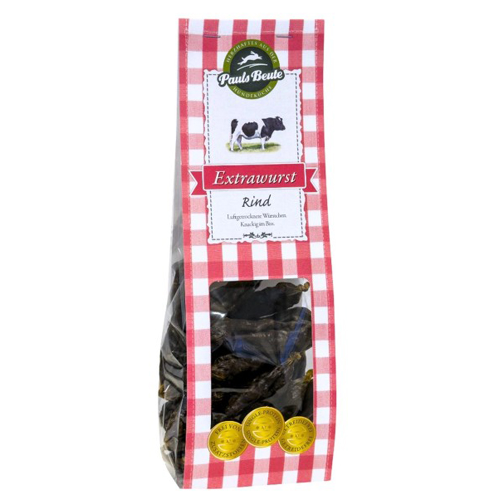 Extrawurst, Rind, Leckerbissen, Rohwürste, Kauverpackung