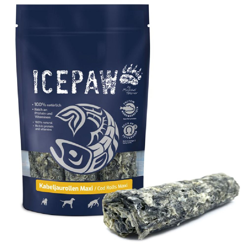 ICEPAW Kabeljaurollen Maxi 3 Stk. 180g