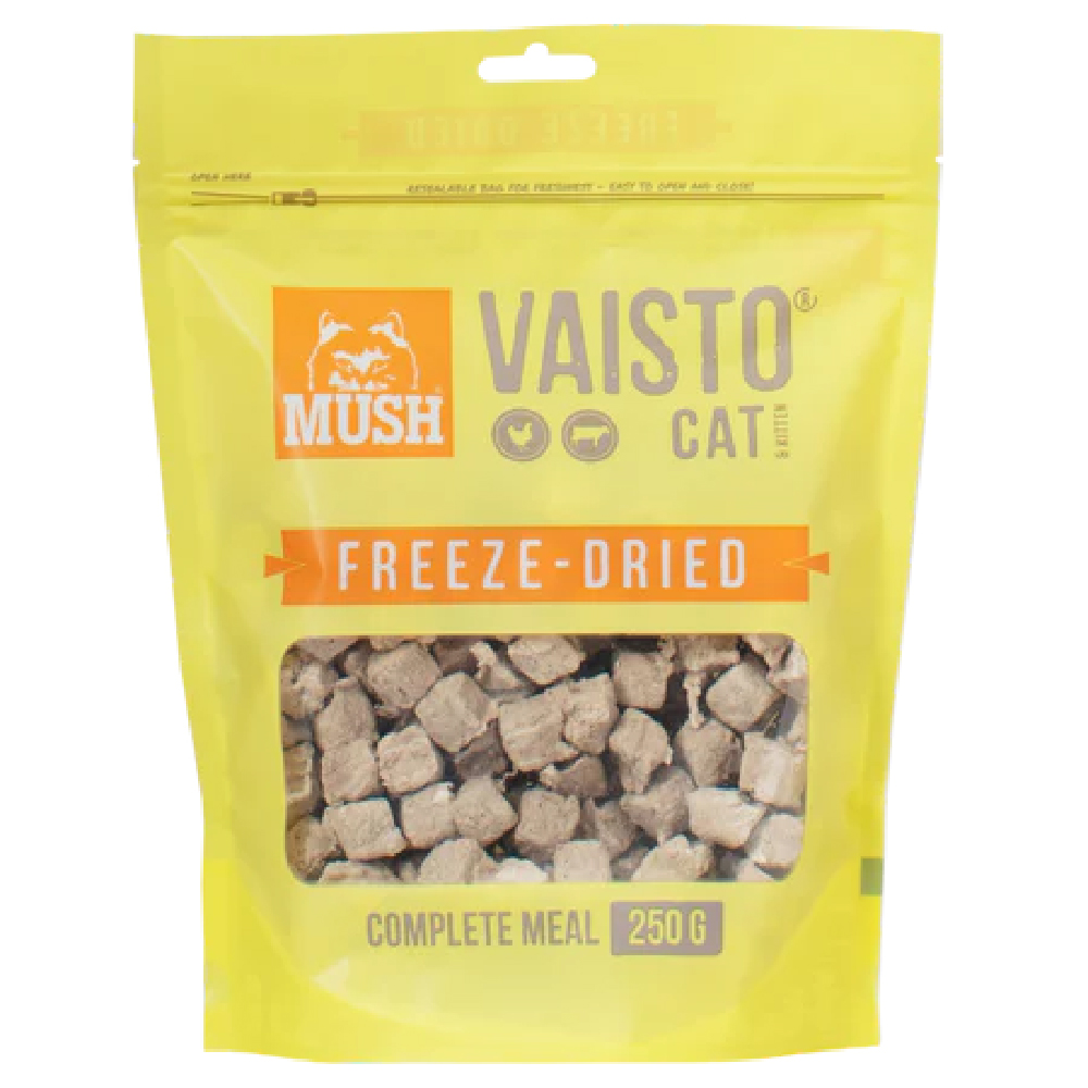 MUSH Vaisto Freeze-Dried Rind-Huhn 250g - für Katzen Alleinfuttermittel Postfach