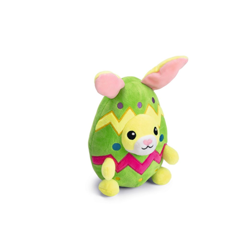 Osterhase, Plüschtier, Kuscheltier, Ei-Motiv, grün
