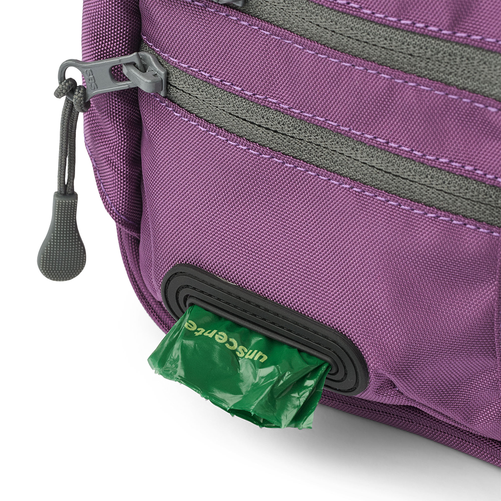 Rucksack, Reißverschluss, Kunststoff-Pad, Lila Farbe, Gepolstert