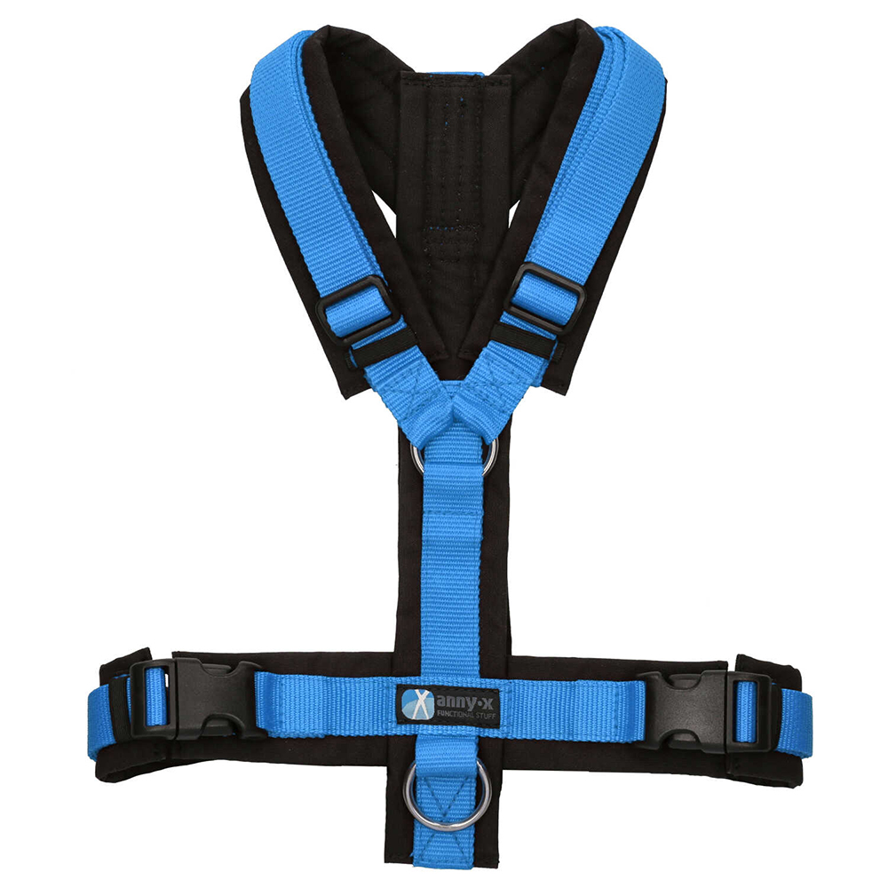 anny-x Brustgeschirr Fun schwarz blau - L anny-x Brustgeschirr Fun schwarz blau - L