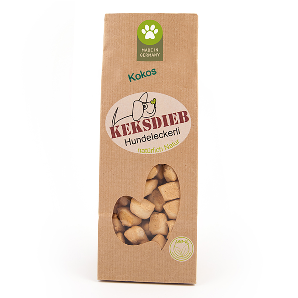 KEKSDIEB Hundekekse Buttermilch Kokos 100g Tüte