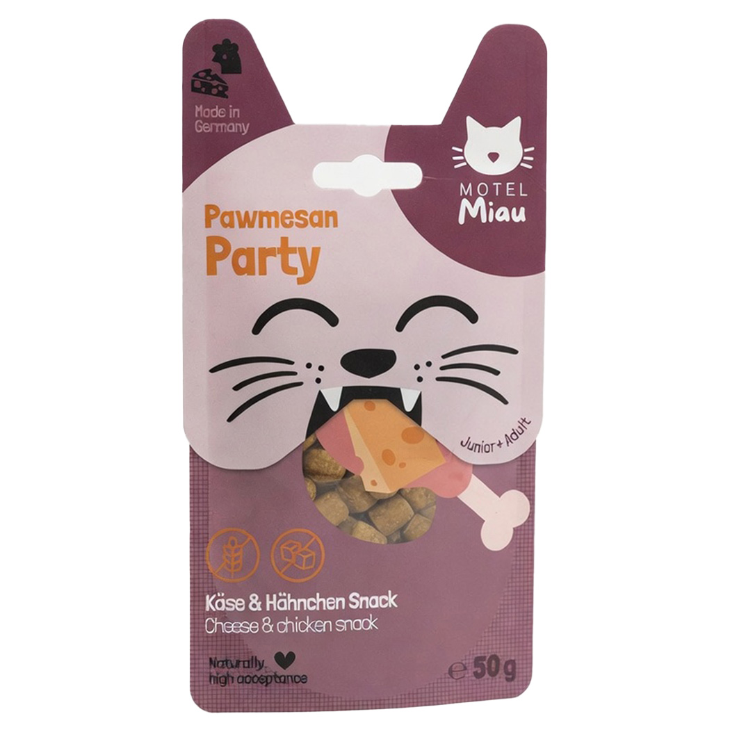 Katzen-Snack, Käse, Hähnchen, Snack-Tasche, 50g